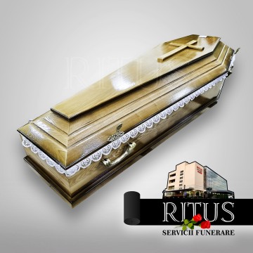 Гроб лакированный S157