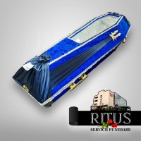Гроб драпированный со стеклом S167